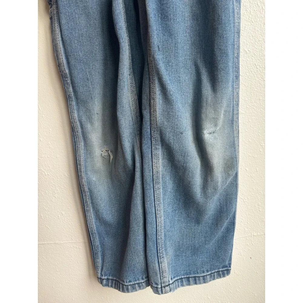 Dickies Kids Blue Denim Carpenter‎ Overalls Medium Wash Size L 7 KBB31025NB